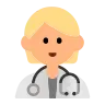 Health Worker: Medium-Light Skin Tone Emoji 🧑🏼‍⚕️ image - Tossface style