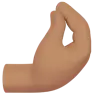 Pinched Fingers: Medium Skin Tone Emoji 🤌🏽 image - Apple style