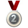 İkincilik Madalyası Emoji 🥈 image - Huawei Harmony OS style
