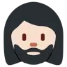 Woman: Light Skin Tone, Beard Emoji 🧔🏻‍♀️ image - Twitter / X (Twemoji) style