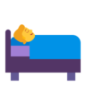スリーピングアコモデーション Emoji 🛌 image - Microsoft Classic 2D style