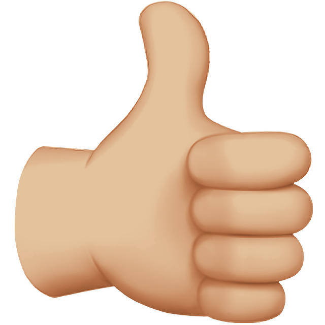 Thumbs Up: Medium-Light Skin Tone
