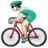 Person Biking: Light Skin Tone