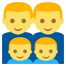 Family: Man, Man, Boy, Boy Emoji 👨‍👨‍👦‍👦 image - EmojiTwo style
