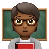 Teacher: Medium-Dark Skin Tone Emoji 🧑🏾‍🏫 image - Apple style