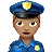 Woman Police Officer: Medium Skin Tone