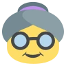Vieille femme Emoji 👵 image - EmojiTwo style