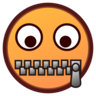 Emoji Cipzár-száj arc 🤐 image - Emojidex style