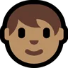 Person: Medium Skin Tone Emoji 🧑🏽 image - Microsoft Windows 10 Segoe UI Emoji style