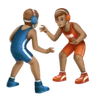 People Wrestling: Medium Skin Tone Emoji 🤼🏽 image - Huawei Harmony OS style