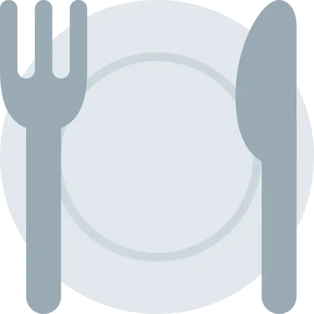 Fork And Knife With Plate