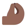 Pinched Fingers: Medium-Dark Skin Tone Emoji 🤌🏾 image - Tossface style
