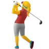 Woman Golfing Emoji 🏌️‍♀️ image - Apple style