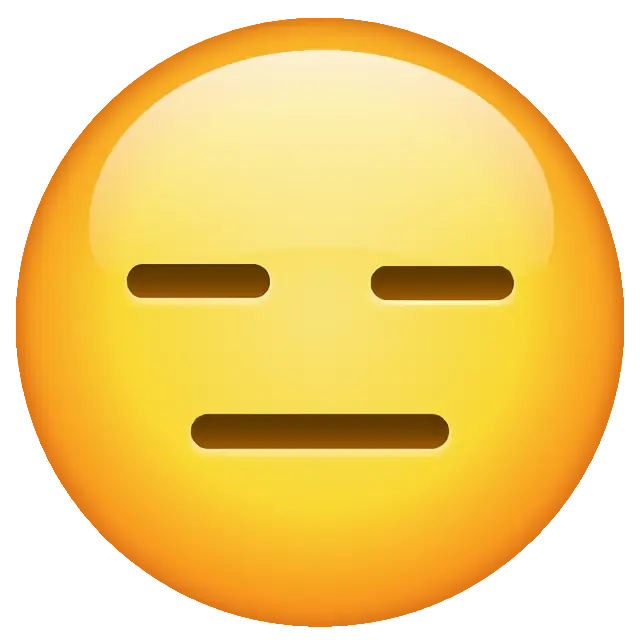 Visage sans expression
