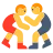 Men Wrestling