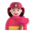 Woman Firefighter: Light Skin Tone