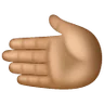 Leftwards Hand: Medium Skin Tone Emoji 🫲🏽 image - Samsung style