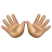 Open Hands: Medium Skin Tone