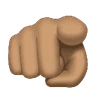 Index Pointing At The Viewer: Medium Skin Tone Emoji 🫵🏽 image - Huawei Harmony OS style