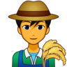 Man Farmer Emoji 👨‍🌾 image - Emojidex style