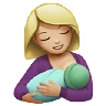 Breast-Feeding: Medium-Light Skin Tone Emoji 🤱🏼 image - Apple style