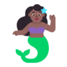 Mermaid: Medium-Dark Skin Tone Emoji 🧜🏾‍♀️ image - Microsoft Classic 2D style