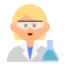Scientist: Medium-Light Skin Tone Emoji 🧑🏼‍🔬 image - Tossface style