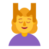 Woman Getting Massage Emoji 💆‍♀️ image - Microsoft Classic 2D style