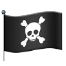 Pirate Flag Emoji 🏴‍☠️ image - Apple style