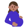 Pregnant Woman: Medium Skin Tone Emoji 🤰🏽 image - Tossface style
