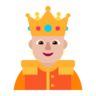 Person With Crown: Medium-Light Skin Tone Emoji 🫅🏼 image - Microsoft Classic 2D style