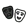 Performing Arts Emoji 🎭 image - OpenMoji style
