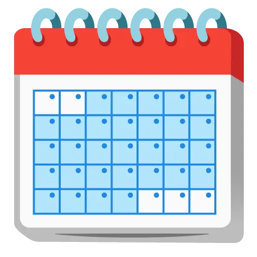 Calendario espiral almohadilla