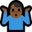 Man Shrugging: Medium-Dark Skin Tone