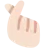 Hand With Index Finger And Thumb Crossed: Light Skin Tone