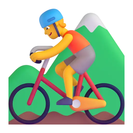 Person Mountain Biking