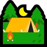Tent Emoji ⛺ image - Microsoft Windows 10 Segoe UI Emoji style