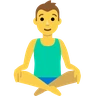 Person in Lotus-Position Emoji 🧘 image - Skype style
