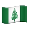 Flag: Norfolk Island Emoji 🇳🇫 image - Apple style