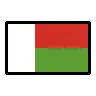 Flag: Madagascar Emoji 🇲🇬 image - OpenMoji style