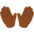 Open Hands: Medium-Dark Skin Tone