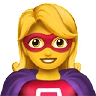 Woman Superhero Emoji 🦸‍♀️ image - Apple style