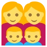 Family: Woman, Woman, Boy, Boy Emoji 👩‍👩‍👦‍👦 image - EmojiTwo style