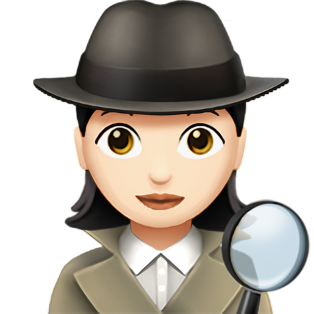 Woman Detective: Light Skin Tone