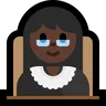 Woman Judge: Dark Skin Tone Emoji 👩🏿‍⚖️ image - Microsoft Windows 10 Segoe UI Emoji style