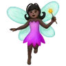 Woman Fairy: Dark Skin Tone Emoji 🧚🏿‍♀️ image - Samsung style