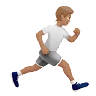 Person Running Facing Right: Medium Skin Tone Emoji 🏃🏽‍➡️ image - Apple style