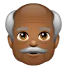 Old Man: Medium-Dark Skin Tone Emoji 👴🏾 image - WhatsApp style