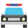 Voiture de police à l’approche Emoji 🚔 image - Skype style