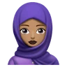 Woman With Headscarf: Medium Skin Tone Emoji 🧕🏽 image - Huawei Harmony OS style